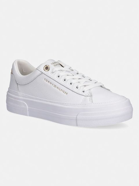 Tommy Hilfiger trampki TH PLATFORM SNEAKER TUMBLED LTR - zdjęcie produktu nr 2