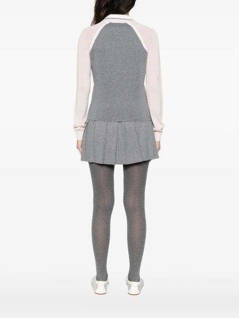 Casablanca Tennis long-sleeved polo top - Silver - zdjęcie produktu nr 2