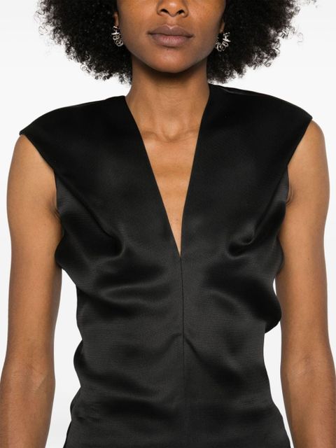 KHAITE Ami silk blouse - Black
