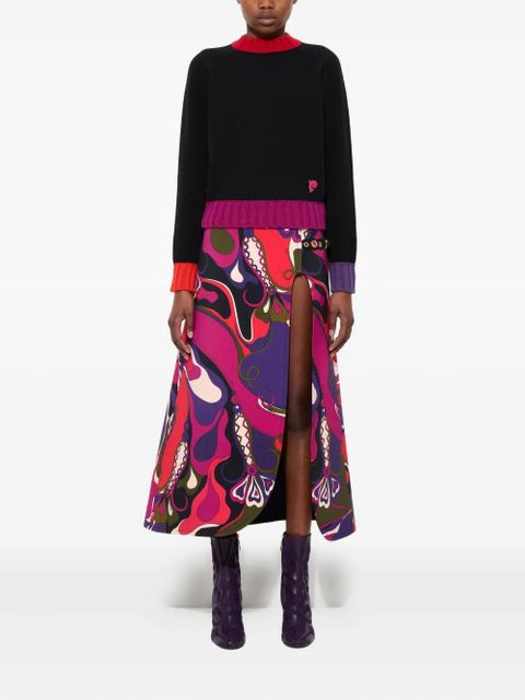 PUCCI colourblock sweater - Black