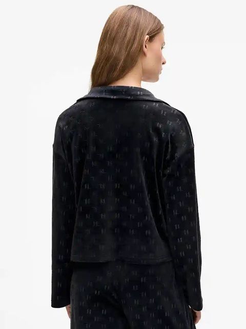 Karl Lagerfeld bluza damska kolor czarny A4W44007