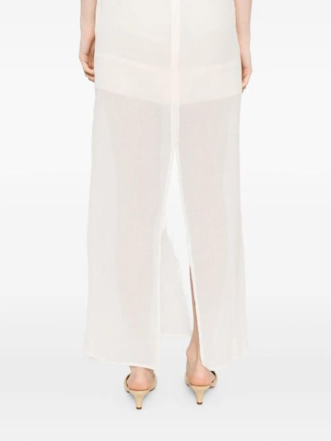 TOTEME crinkled scoop dress - Neutrals