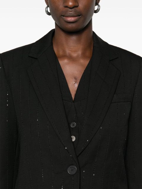 SANDRO sequin-embellished blazer - Black