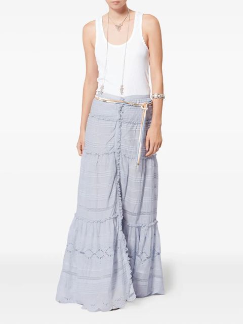MARANT ÉTOILE Paoline tiered maxi skirt - Blue - zdjęcie produktu nr 2