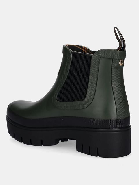 Barbour kalosze Halton damskie kolor zielony LRF0100OL12