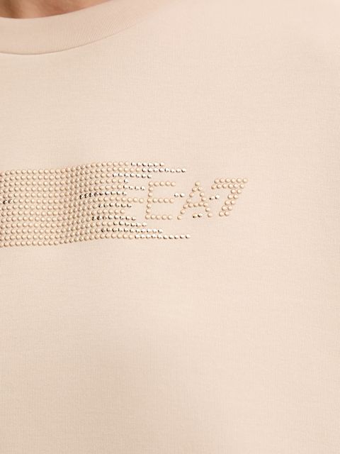 EA7 Emporio Armani dres damski kolor beżowy AF13151.7W000670