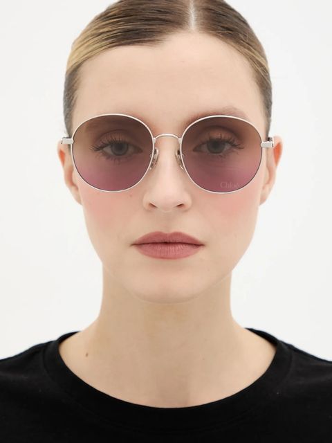 Chloé okulary przeciwsłoneczne damskie kolor srebrny CH0325S