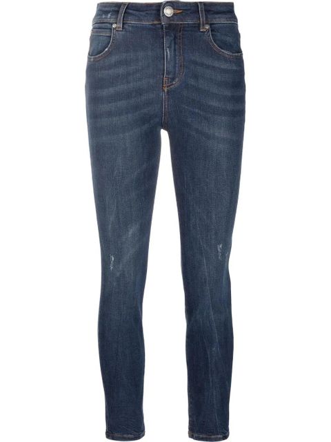 PINKO Sabrina distressed skinny jeans - Blue - zdjęcie produktu nr 1