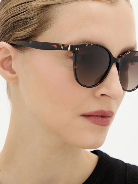 Tommy Hilfiger okulary przeciwsłoneczne damskie kolor czarny TH 2289/S