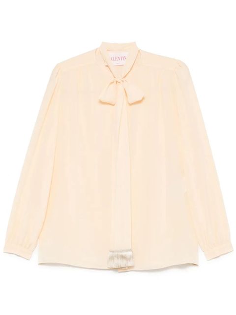 Valentino Garavani attached-scarf shirt - Neutrals - zdjęcie produktu nr 1