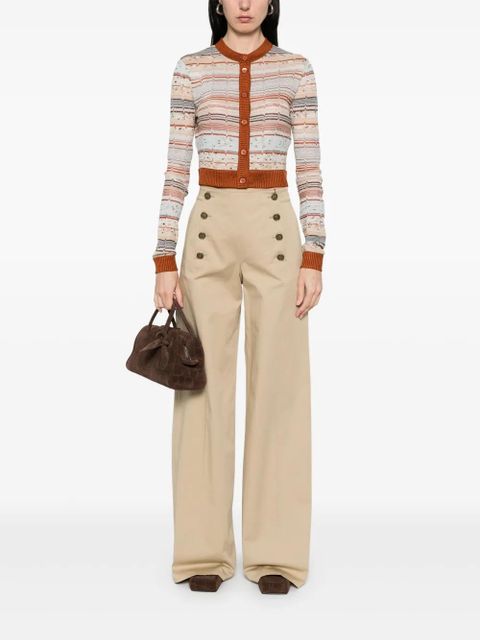 ETRO panel-detail trousers - Neutrals