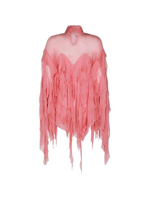 Blumarine ruffled asymmetric blouse - Pink - zdjęcie produktu nr 2