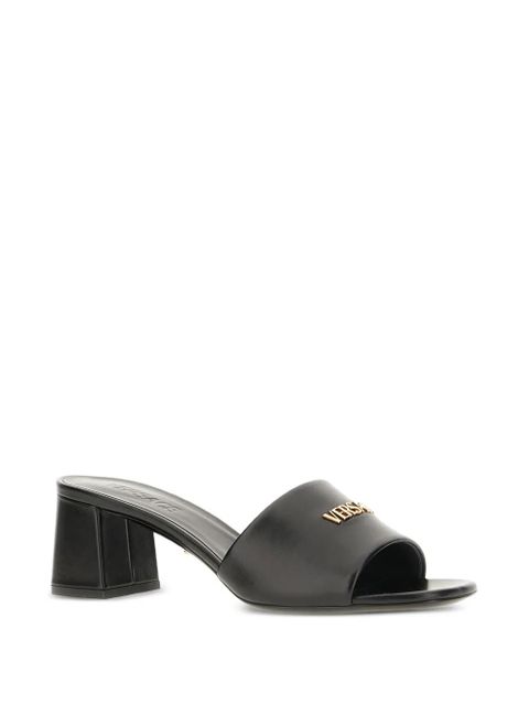 Versace logo-plaque sandals - Black - zdjęcie produktu nr 2