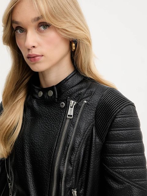 Guess ramoneska JEANNINE kolor czarny przejściowa W5YL19 WHDS0