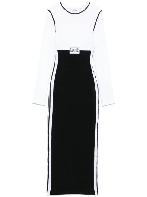 Jean Paul Gaultier colour-block maxi dress - White - zdjęcie produktu nr 1