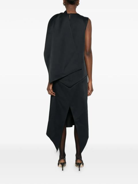 KHAITE Loell midi dress - Black