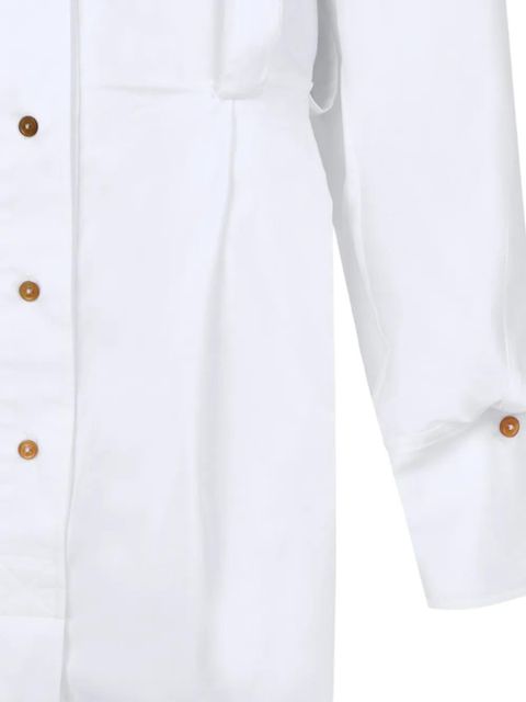 Vivienne Westwood Drunken button asymmetric dress - White