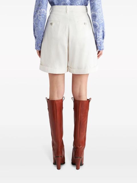 ETRO button-up bermuda shorts - White