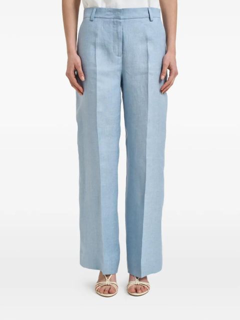 Weekend Max Mara linen tailored trousers - Blue - zdjęcie produktu nr 2