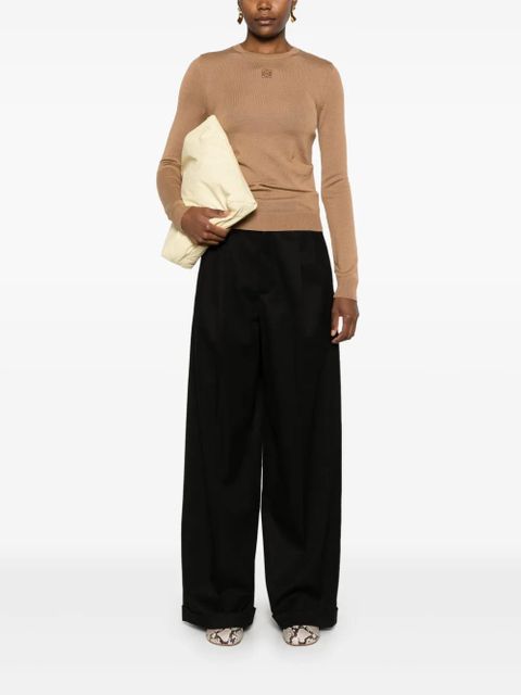 LOEWE pleated trousers - Black - zdjęcie produktu nr 2