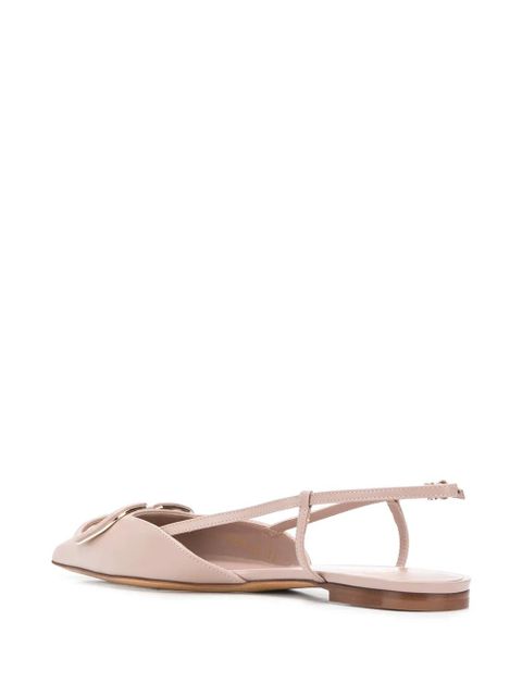 Valentino Garavani VLOGO pointed ballerina shoes - Pink