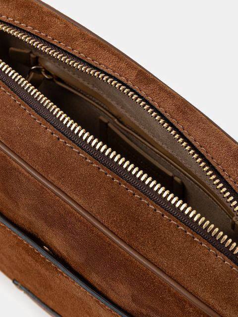 Gianni Chiarini torebka zamszowa NINA kolor brązowy BS.12060.CM