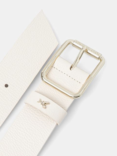 Patrizia Pepe pasek skórzany damski kolor beżowy CW6409 L001 - zdjęcie produktu nr 2