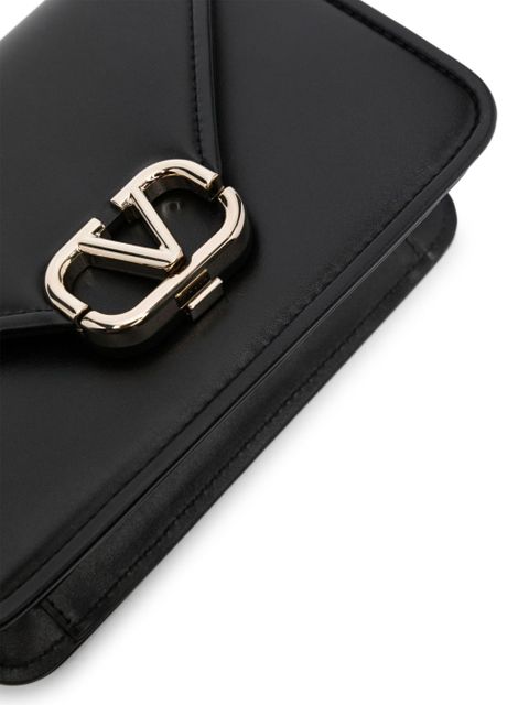 Valentino Garavani small Letter leather shoulder bag - Black - zdjęcie produktu nr 2