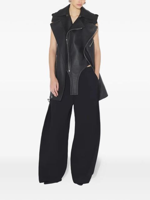 Jean Paul Gaultier leather vest - Black