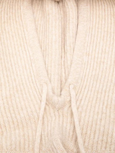 Ba&Sh Cadetto ribbed hood - Neutrals