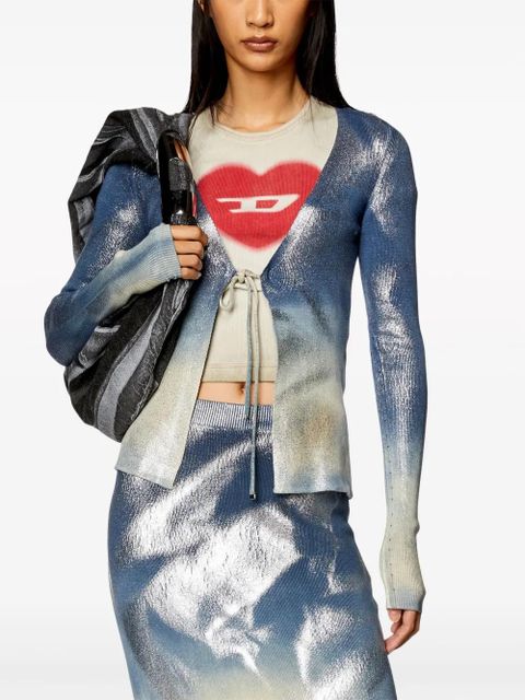 Diesel M-Isolde faded cardigan - Blue