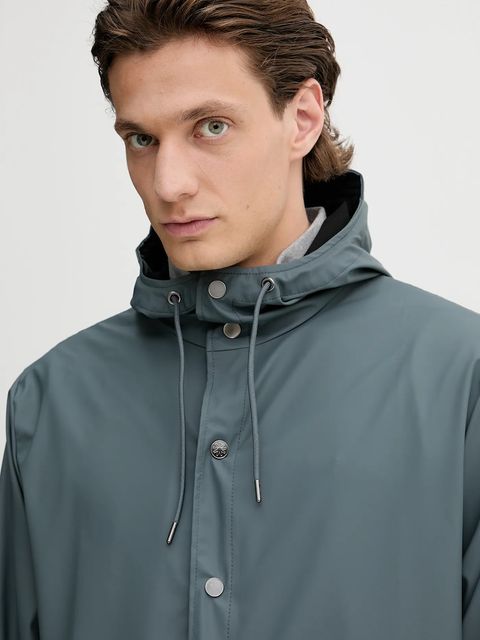 Rains kurtka 12010 Jacket kolor szary przejściowa 12010