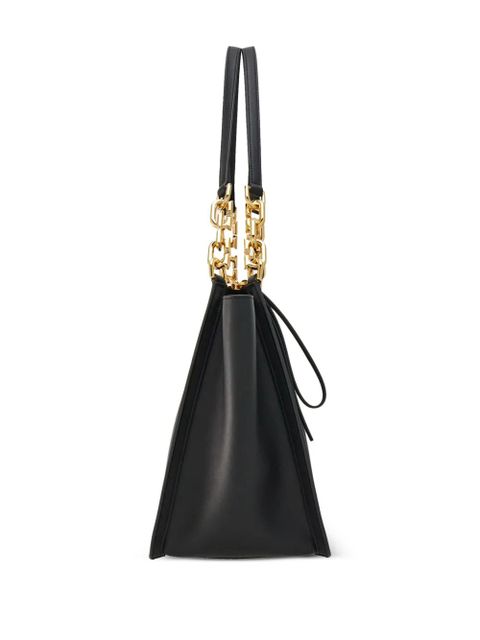 Ferragamo panelled-design leather tote bag - Black
