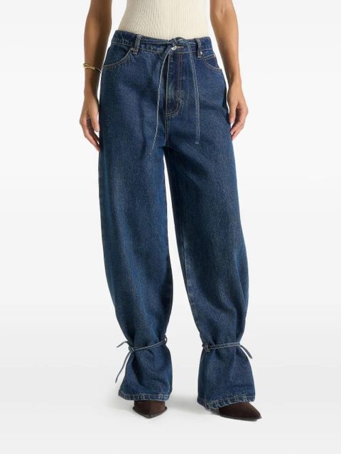 Manière De Voir Faye tie-waist wide-leg jeans - Blue - zdjęcie produktu nr 1