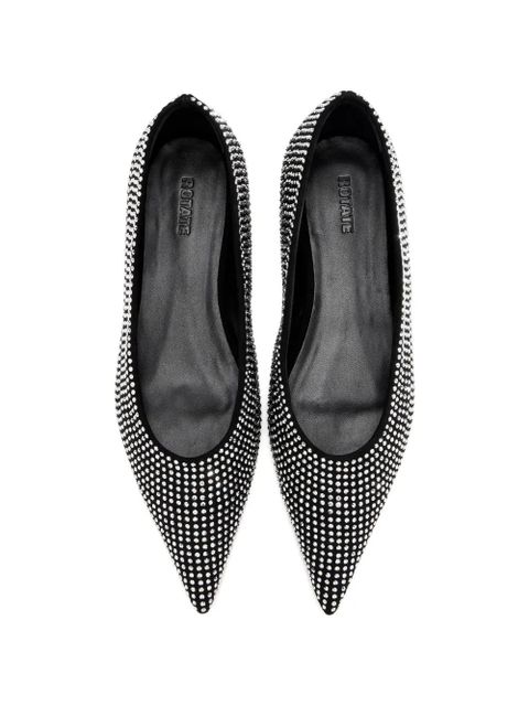 ROTATE BIRGER CHRISTENSEN leather ballet flats - Black