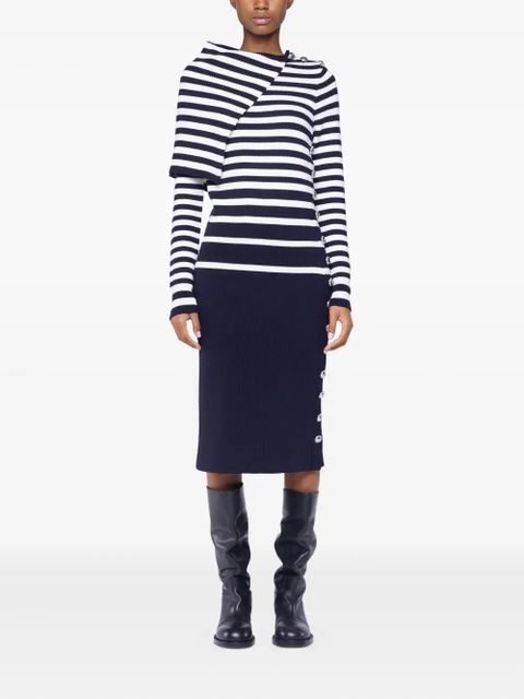 Rabanne wool midi dress - Blue