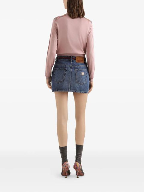 Dolce & Gabbana floral-print sweater - Pink