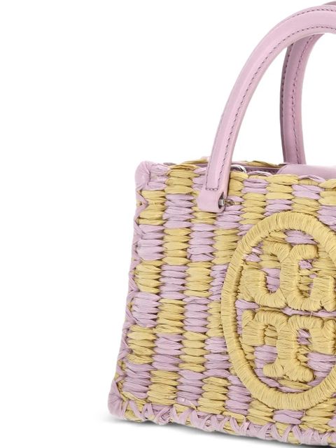 Tory Burch small Ella logo-appliqué tote bag - Purple