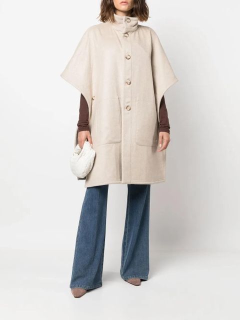 Max Mara Enica reversible monogram-pattern coat - Neutrals - zdjęcie produktu nr 2