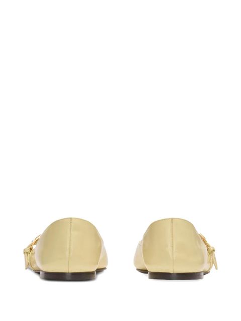 Balmain Sync pointed-toe ballet flats - Yellow