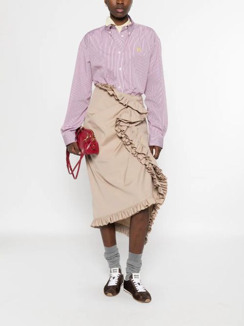 Miu Miu striped buttoned shirt - Red - zdjęcie produktu nr 2