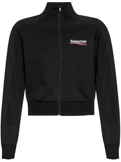 Balenciaga logo-embroidered sweatshirt - Black - zdjęcie produktu nr 1