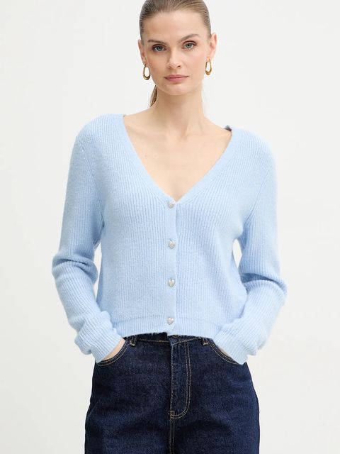 Morgan kardigan z domieszką wełny MIMO kolor niebieski MIMO - zdjęcie produktu nr 1