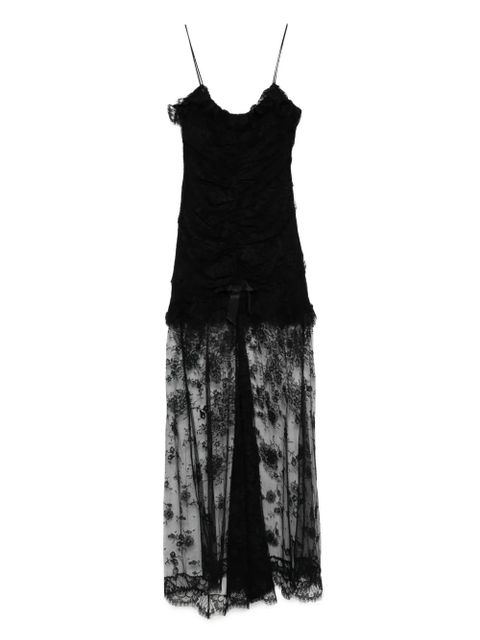 Alessandra Rich lace ruched dress - Black - zdjęcie produktu nr 1