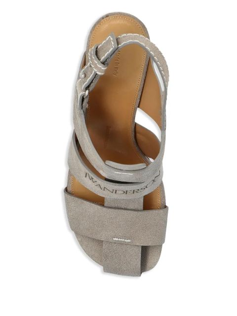 JW Anderson 95mm suede pumps - Grey