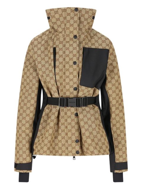 Gucci GG jacquard belted ski jacket - Neutrals - zdjęcie produktu nr 1