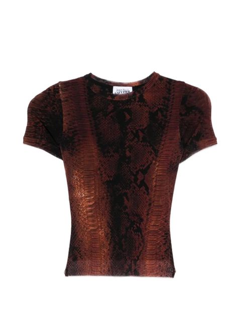 Jean Paul Gaultier animal-print T-shirt - Brown - zdjęcie produktu nr 1