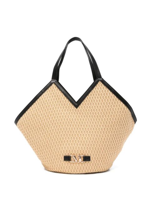 Max Mara Luigi woven tote bag - Neutrals - zdjęcie produktu nr 1