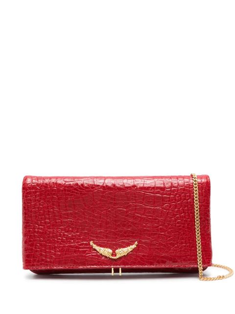 Zadig&Voltaire Goossens Rock embossed clutch bag - Red - zdjęcie produktu nr 1