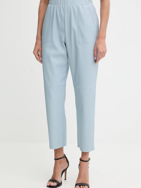 MAX&Co. spodnie damskie kolor niebieski fason cygaretki high waist 2526786014200 - zdjęcie produktu nr 1